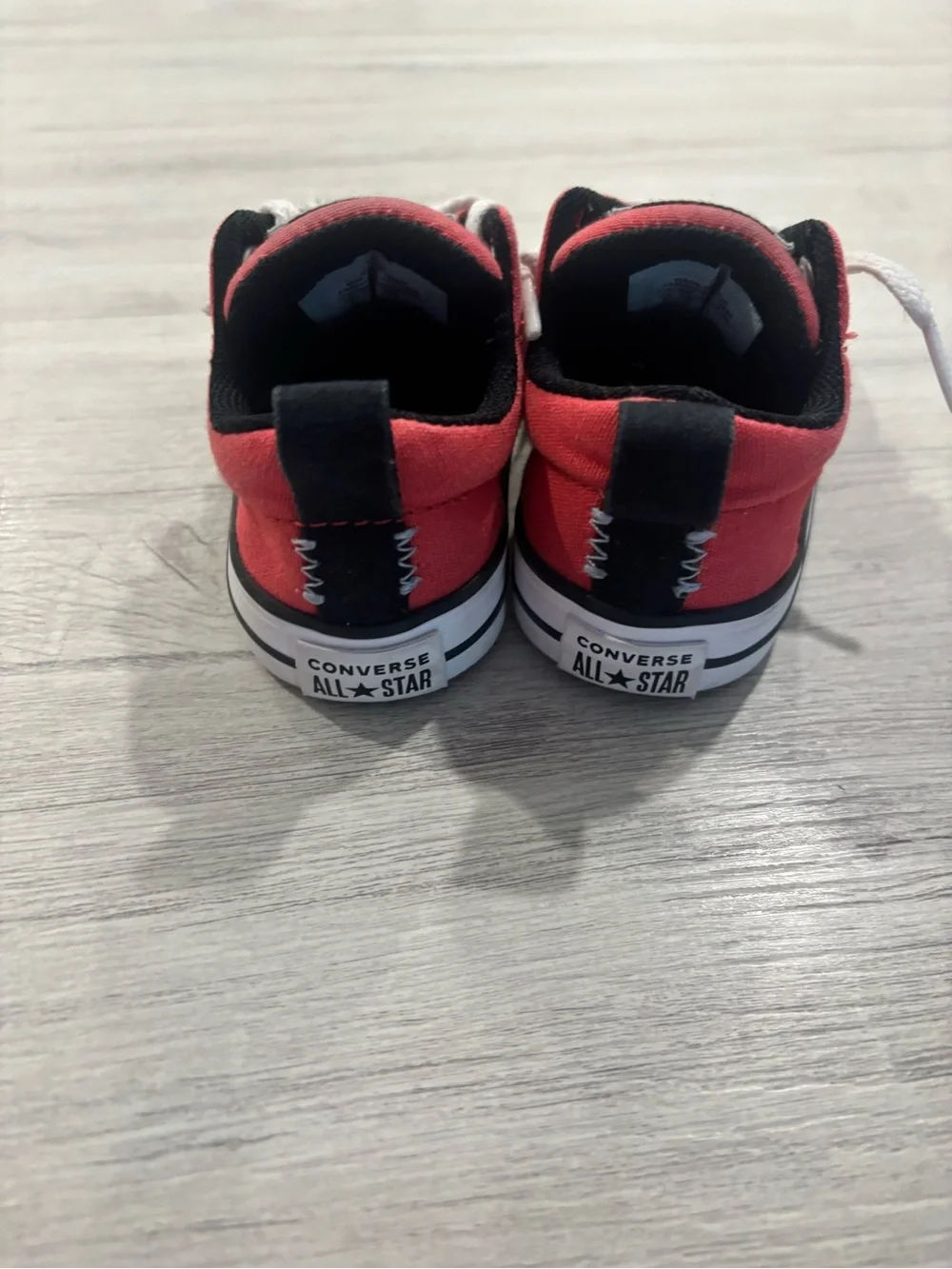 Converse Kids Red and White Low-Top Sneakers